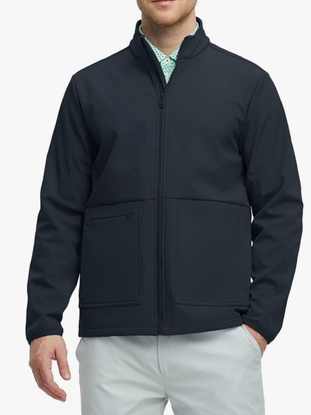 Maelreg - Mens Softshell Fleece-Lined Jacket - Black size L, Olive M - New